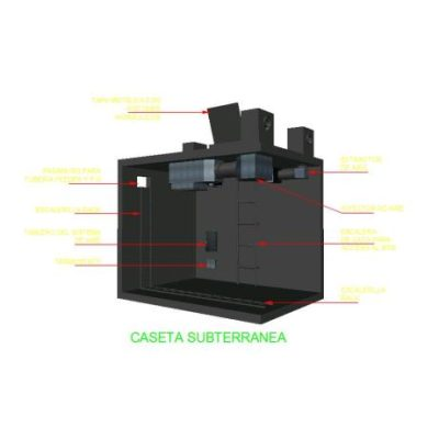 Caseta de telecomunicaciones subterranea