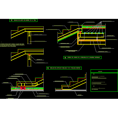 Escalera metalica-detalles