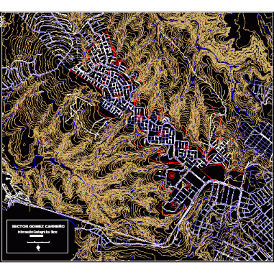 Informacion cartografica de gomez carreno; vina del mar