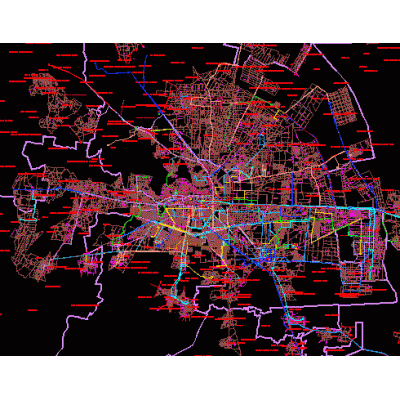 Mapa cd.de toluca; edo. de mexico