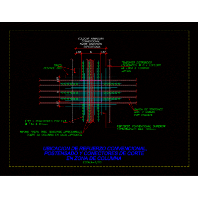 Post-tensioned column reinforcement