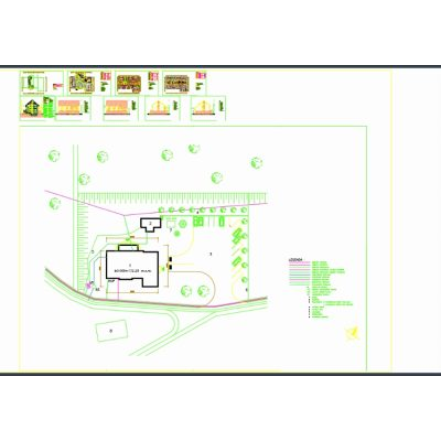 Plano de Hotel Compacto: 24 Habitaciones