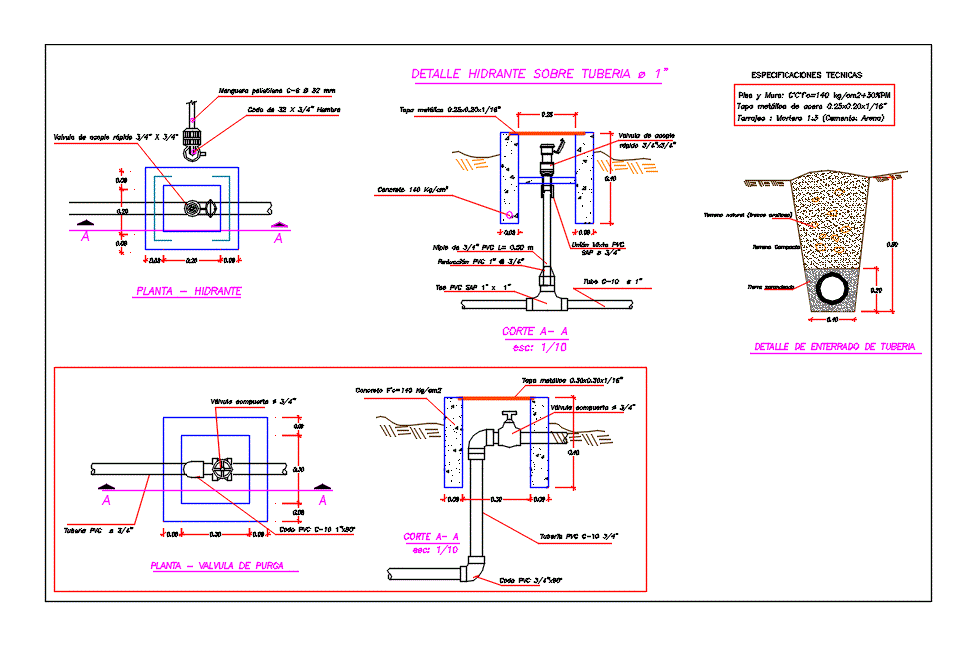 Hydrantenbauplan