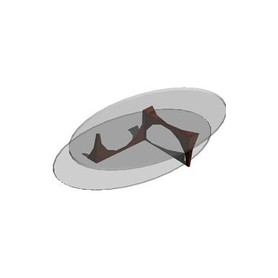 Coffee table with glass