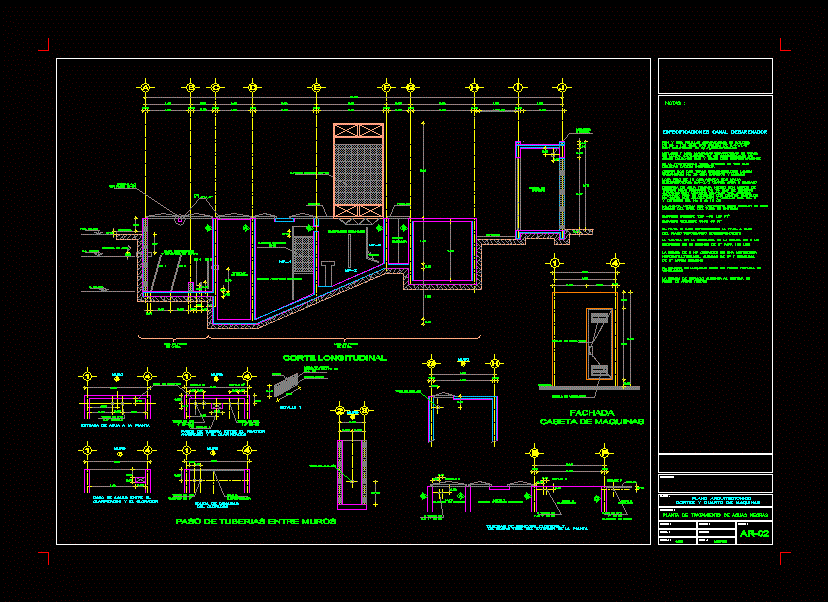WWTP wastewater treatment plant section