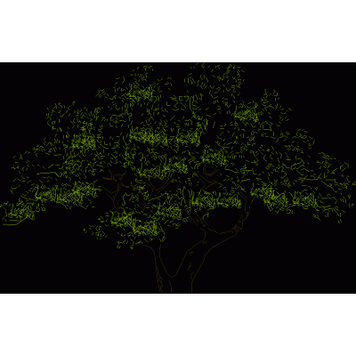 Arbol en alzado