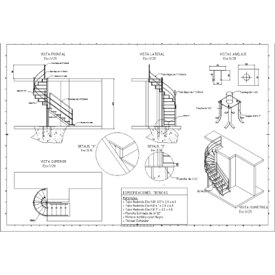 Escalera helicoidal