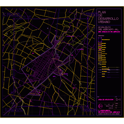 Plano Urbano de Ahualulco de Mercado