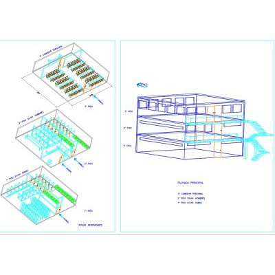 Edificio comedor planta industrial