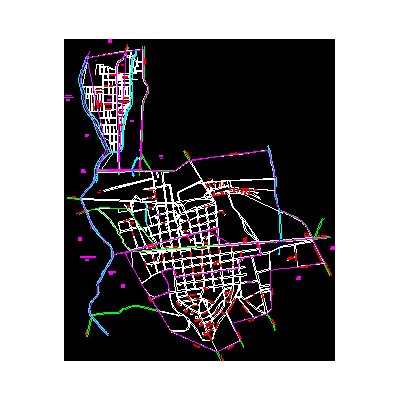 Plano de la ciudad de fortin de las flores; veracruz; mexico