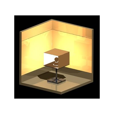 Lampara Minimalista de Cubo