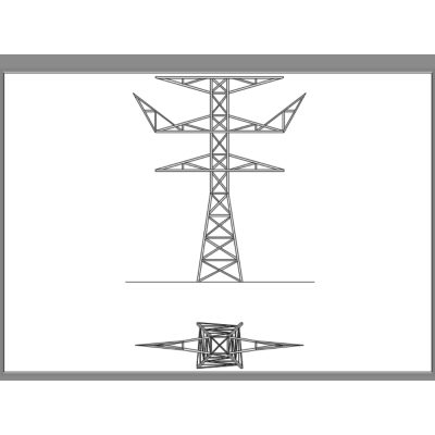 High voltage tower