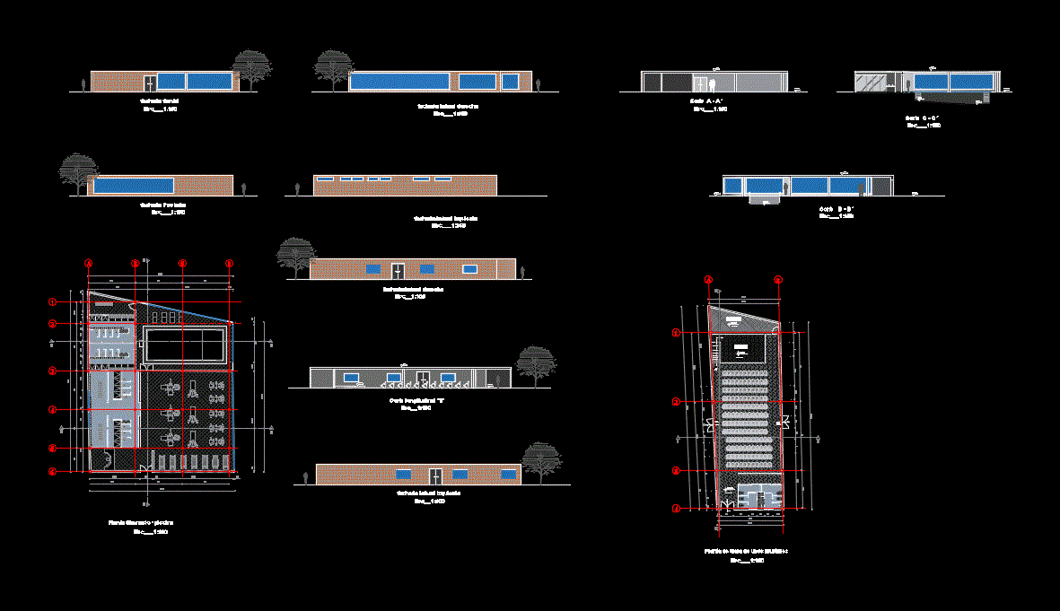 gym design; pool and common room