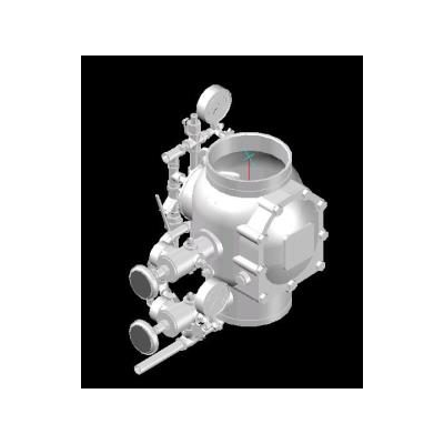 Valvulas 6 para piping en 3d