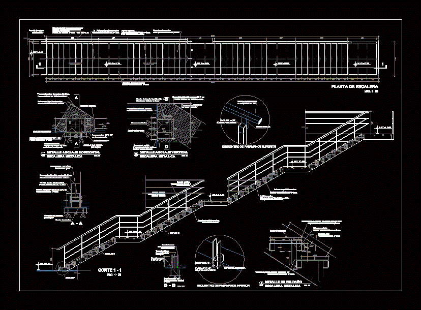 escalier métallique