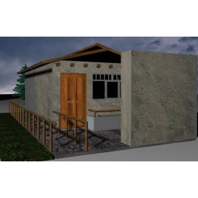 Cuarto rustico 3d max