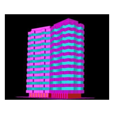 Modelo 3D de Edificio Moderno
