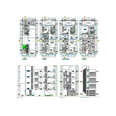 Proyecto Residencial de 4 Niveles