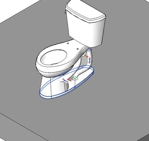 toilette à dos rfa