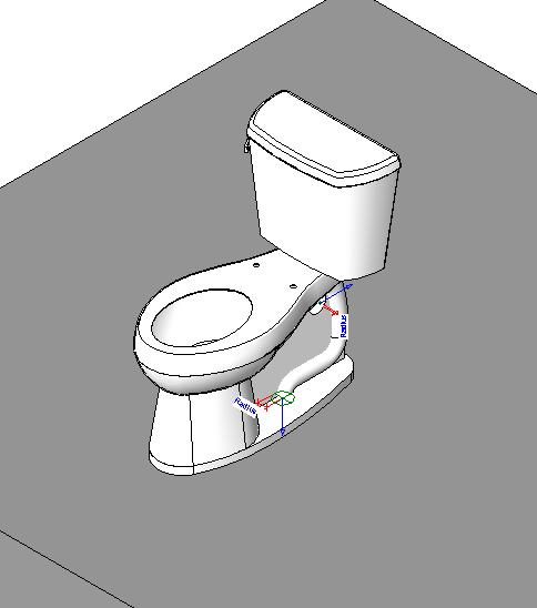 toilette à dos