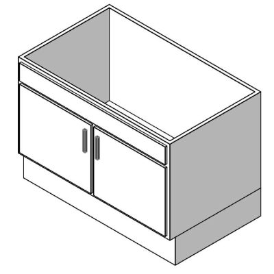 Elegante Armario de Bano 3D