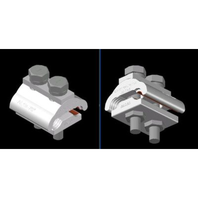 Double connector via alcu - 3d