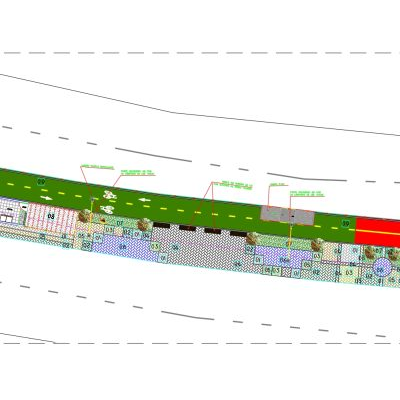 Plan de paisajismo para una plaza ..