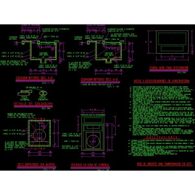 Chamber detail for disconnector and transformer