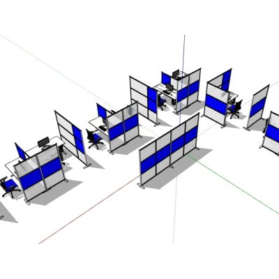 Muebles y divisiones para oficinas