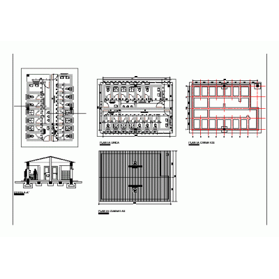 Modulo de ba&ntilde;os para unidad educativa