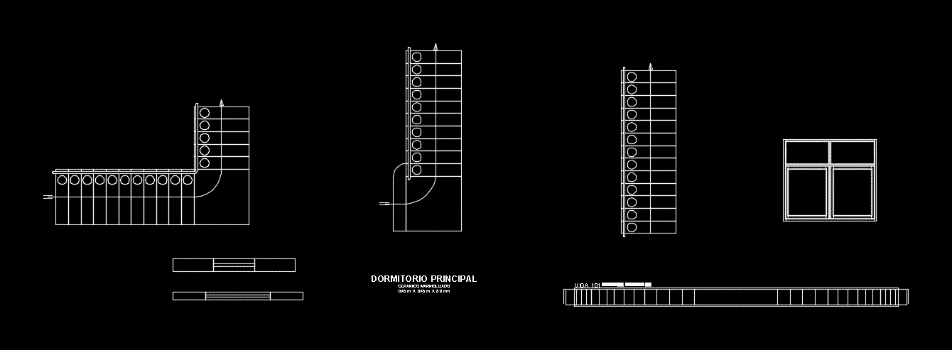 Dynamic blocks stairs in top view