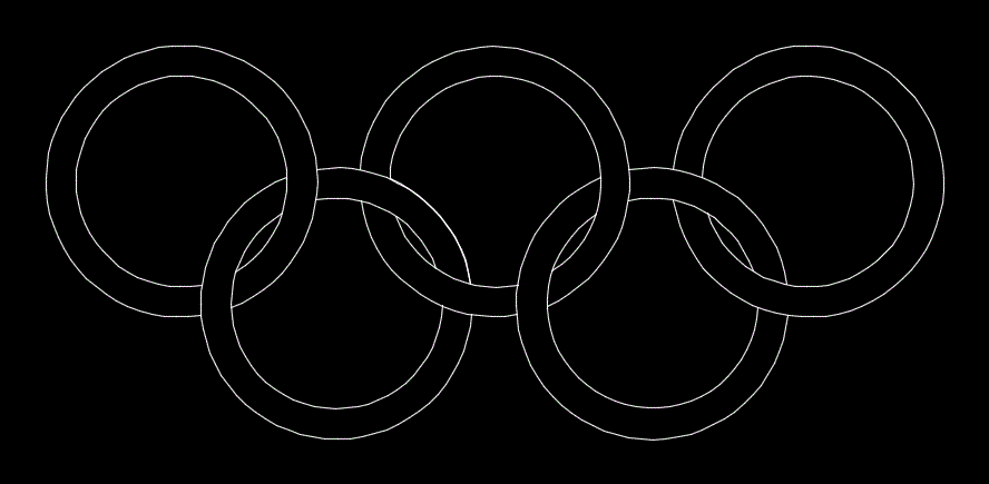 logo des jeux olympiques 2d