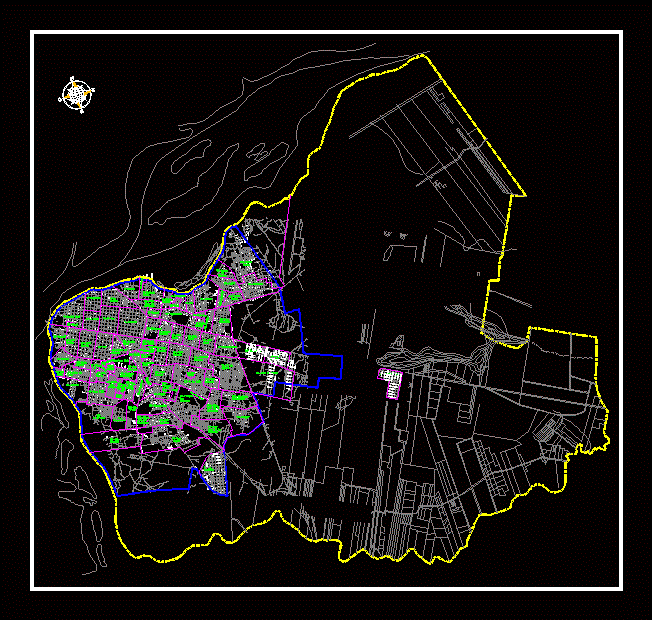 Mapa da cidade de Corrientes