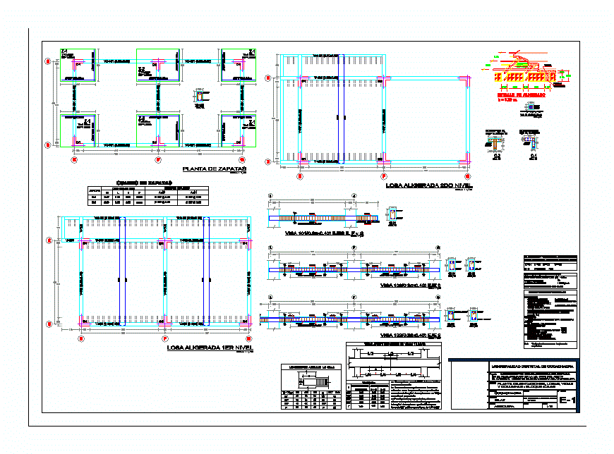 Structural plan - de carrizal islay
