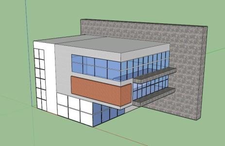 3d house - practice in sketchup