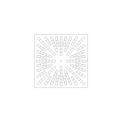 Placa Falso Techo Difusor De 0,80 X 0,80 M