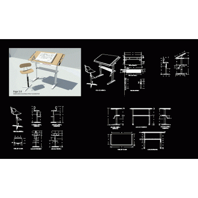 Mobiliario ajustable para planimetria