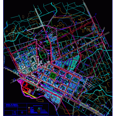Plano urbano peralillo ;provincia de colchagua; region sexta; chile