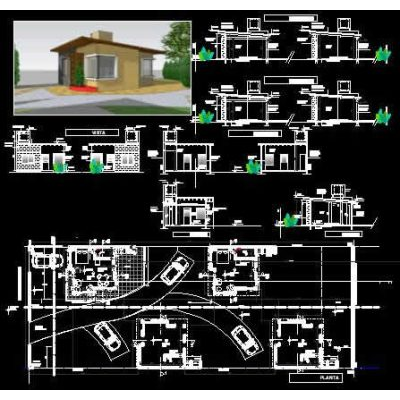 4 casas monoambientes de veraneo