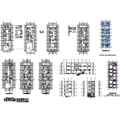 Proyecto Multifamiliar Moderno en DWG
