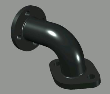 Elbow 90 pipe 3d