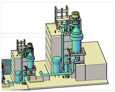 Detergent plant drying system - 3d