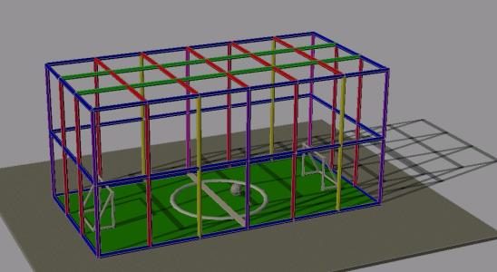 Soccer field 7 3d
