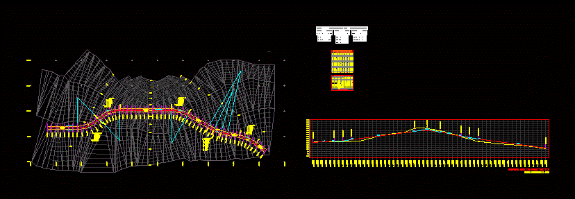 Road axis layout with civilcad