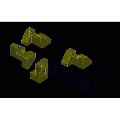 Set of Buildings in Perspective
