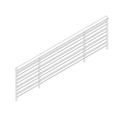 Barandilla tubular 8 x 1