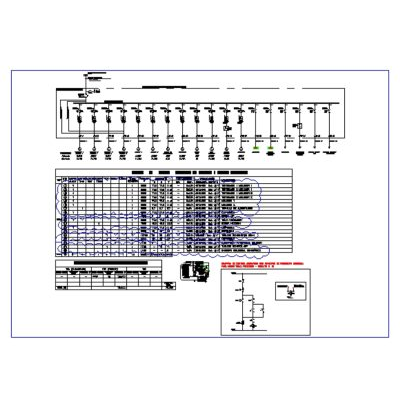 Force and control single line diagram