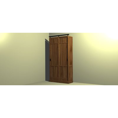 Armario de Madera con Puertas Correderas