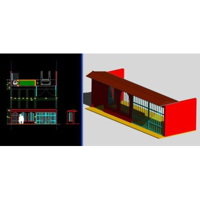 Fachada en 3d