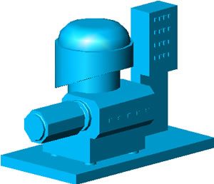 Vertikale 3D-Zentrifuge
